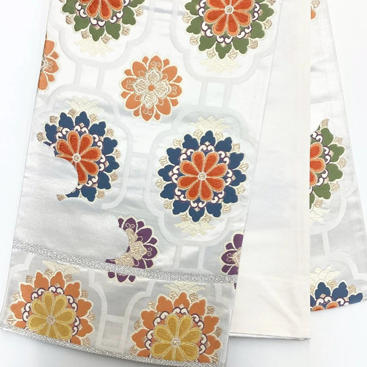 6995# Japanese Vintage Fukuro Obi Belt Kimono Fabric Silk Traditional Untailored