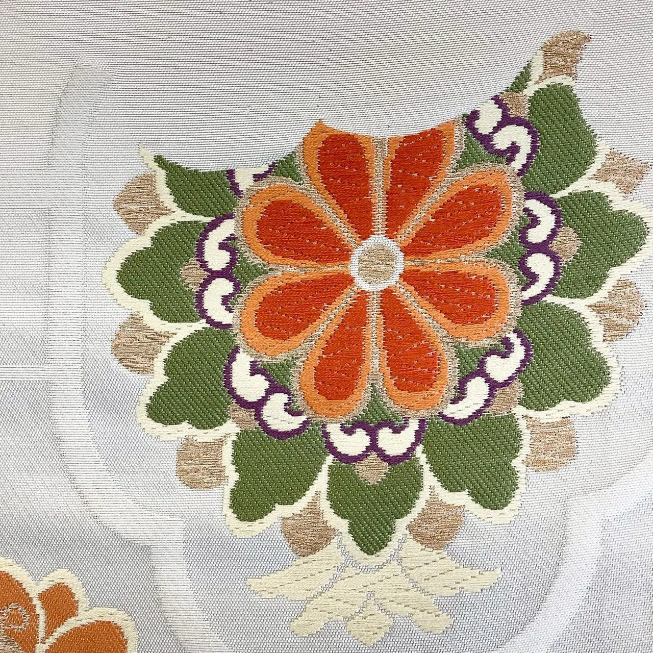 6995# Japanese Vintage Fukuro Obi Belt Kimono Fabric Silk Traditional Untailored