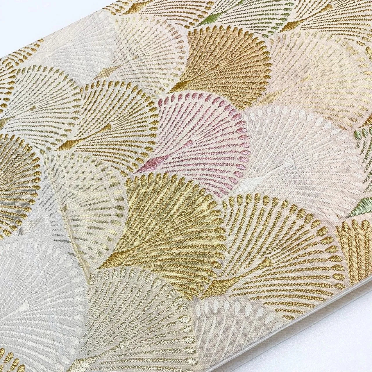 6997# Japanese Vintage Fukuro Obi Belt Kimono Fabric Silk Traditional