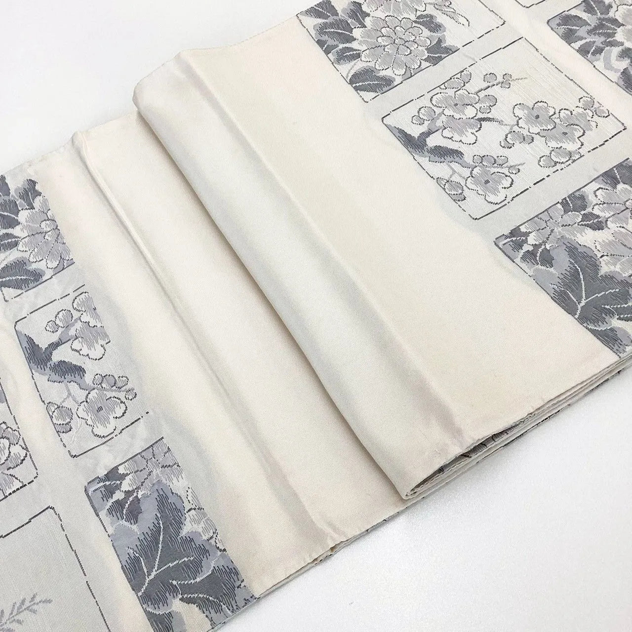 7000# Japanese Vintage Fukuro Obi Belt Kimono Pongee Fabric Silk Traditional