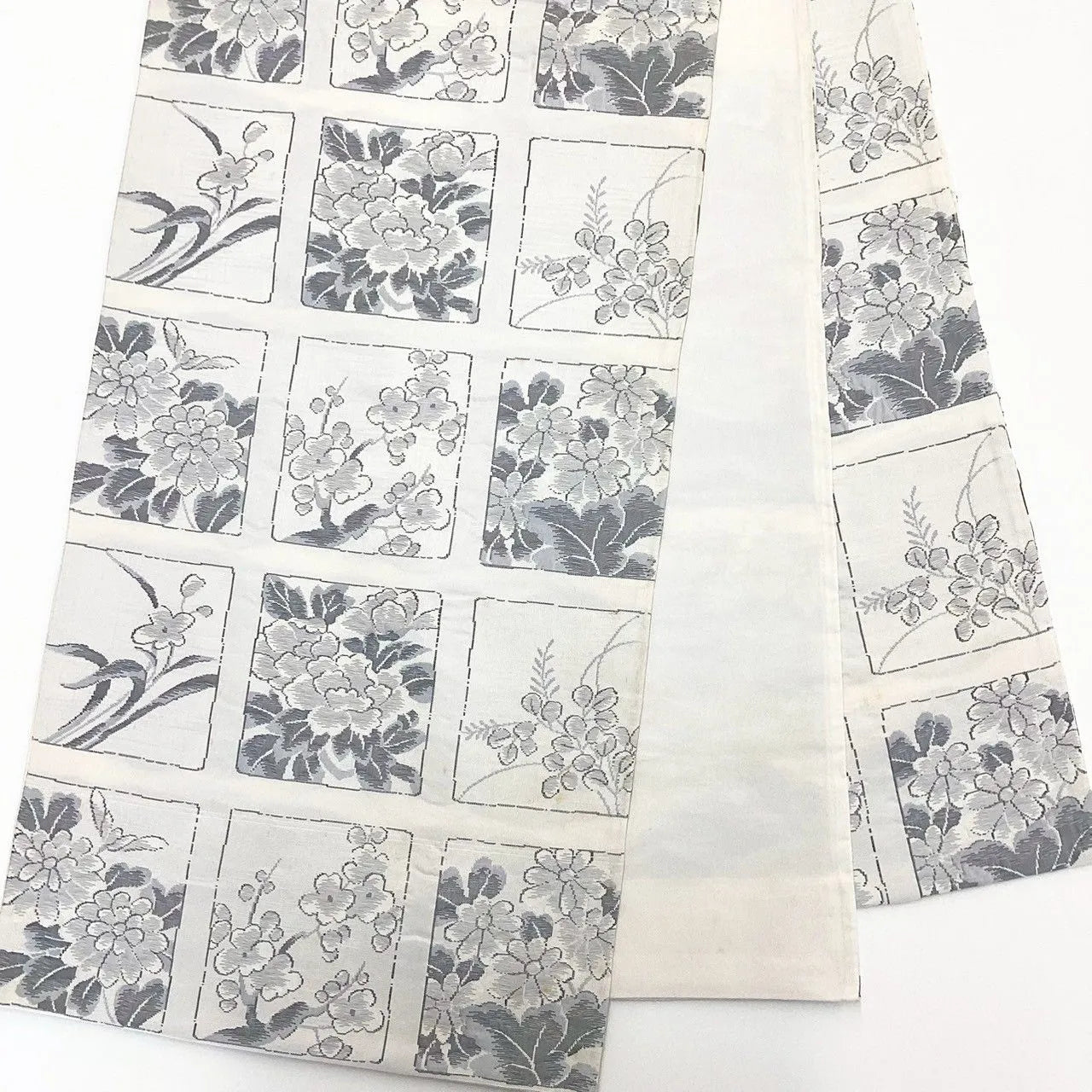 7000# Japanese Vintage Fukuro Obi Belt Kimono Pongee Fabric Silk Traditional