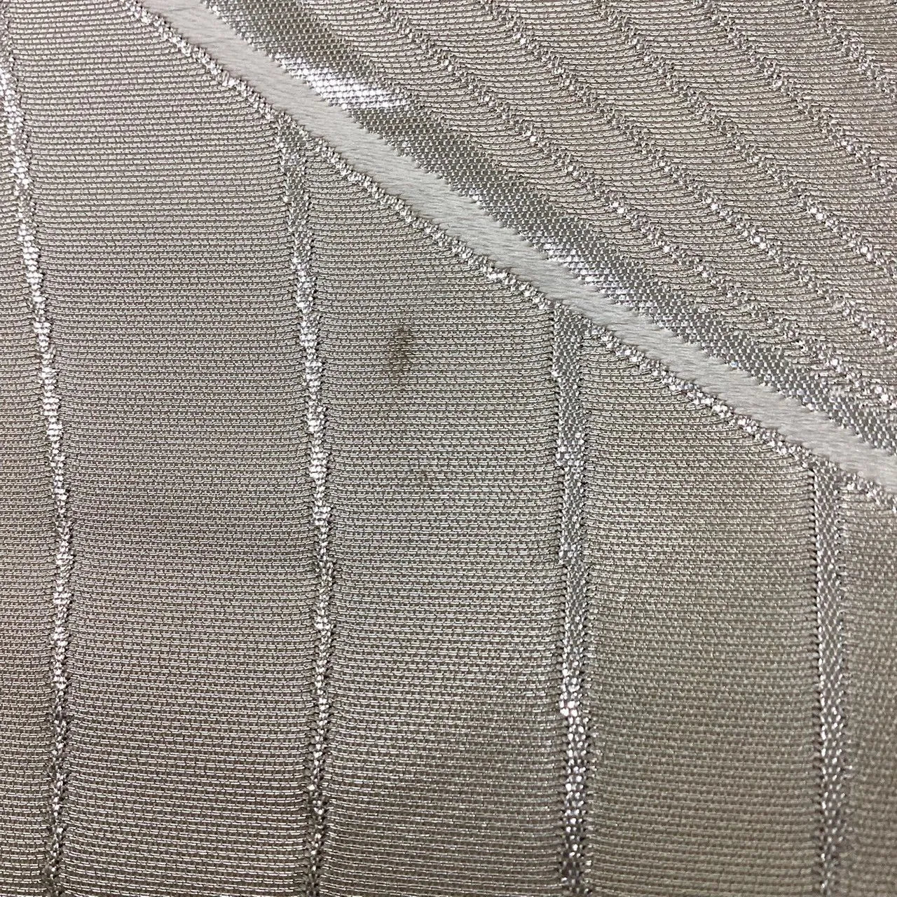 7005# Japanese Vintage Fukuro Obi Belt Kimono Fabric Silk Traditional Silver