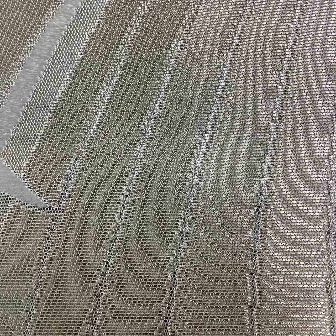 7005# Japanese Vintage Fukuro Obi Belt Kimono Fabric Silk Traditional Silver