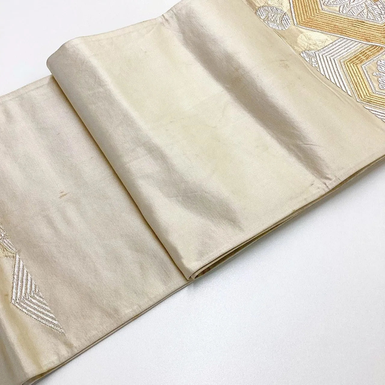 7007# Japanese Vintage Fukuro Obi Belt Kimono Fabric Silk Traditional