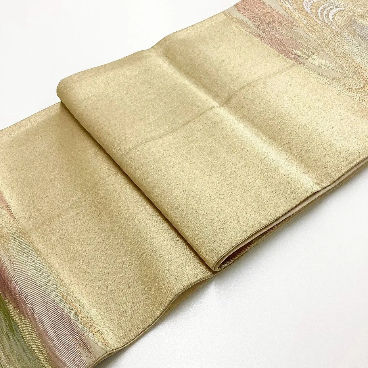 7009# Japanese Vintage Fukuro Obi Belt Kimono Fabric Silk Traditional Untailored