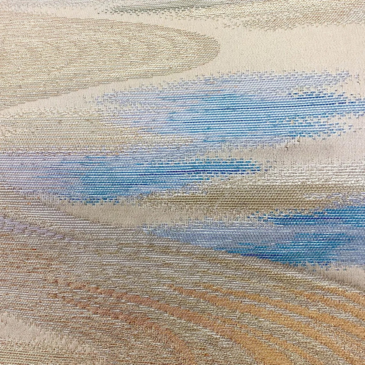 7009# Japanese Vintage Fukuro Obi Belt Kimono Fabric Silk Traditional Untailored