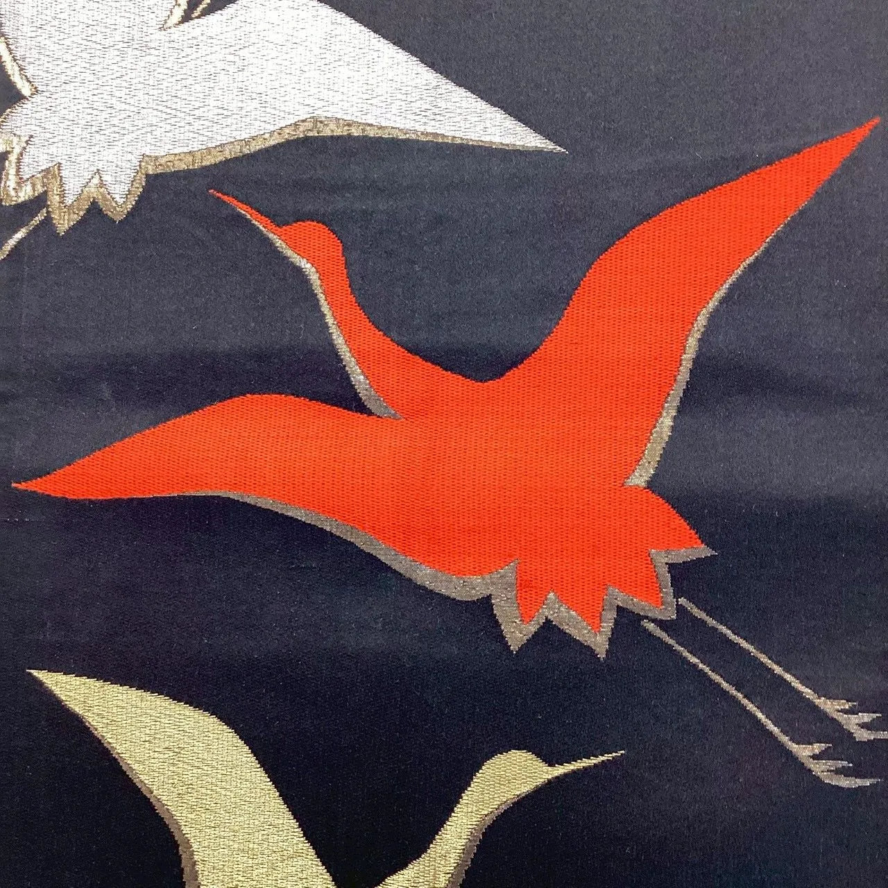 7010# Japanese Vintage Fukuro Obi Belt Kimono Fabric Silk Traditional Untailored