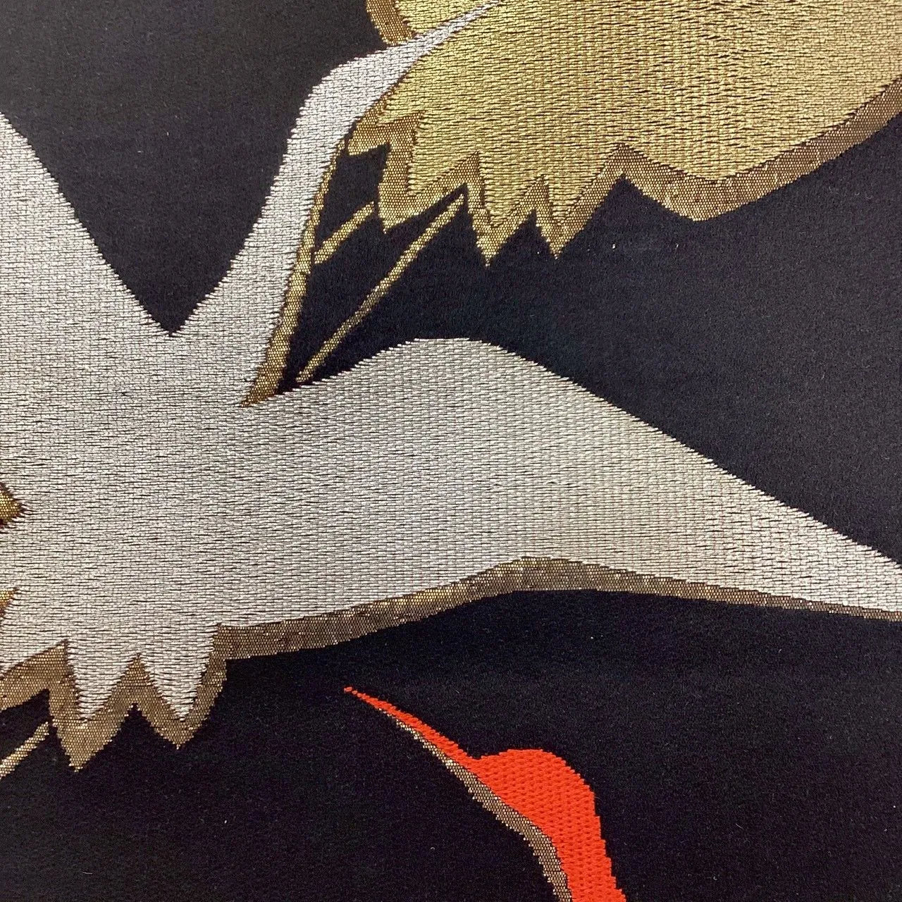 7010# Japanese Vintage Fukuro Obi Belt Kimono Fabric Silk Traditional Untailored