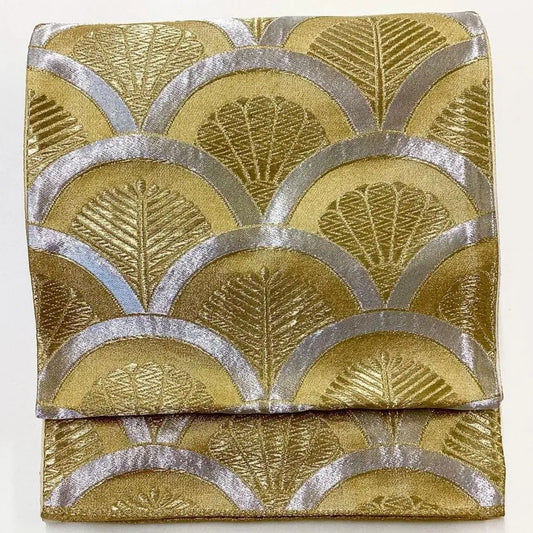 6990# Japanese Vintage Fukuro Obi Belt Kimono Fabric Silk Traditional