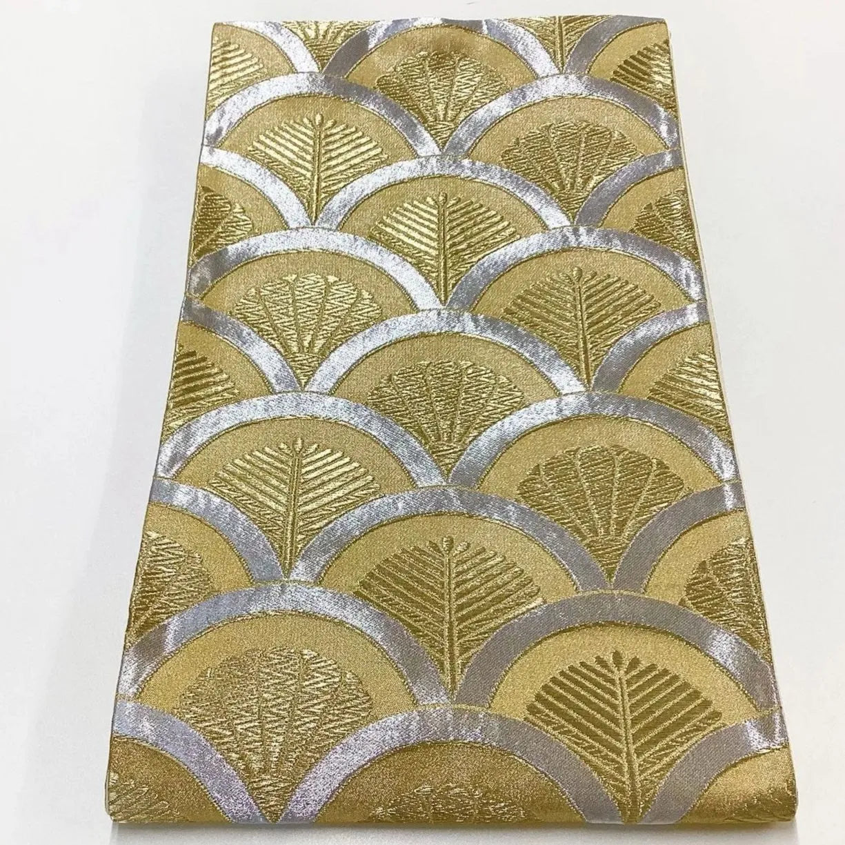 6990# Japanese Vintage Fukuro Obi Belt Kimono Fabric Silk Traditional