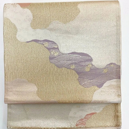 6994# Japanese Vintage Fukuro Obi Belt Kimono Fabric Silk Traditional