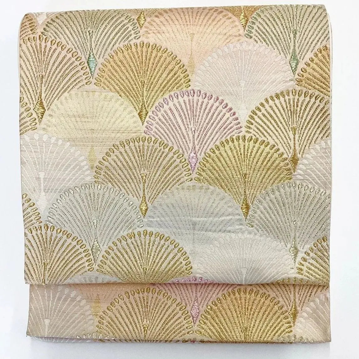 6997# Japanese Vintage Fukuro Obi Belt Kimono Fabric Silk Traditional