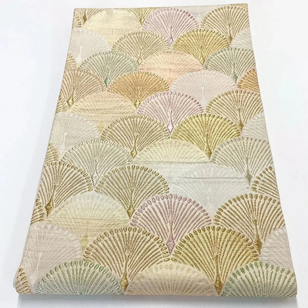 6997# Japanese Vintage Fukuro Obi Belt Kimono Fabric Silk Traditional