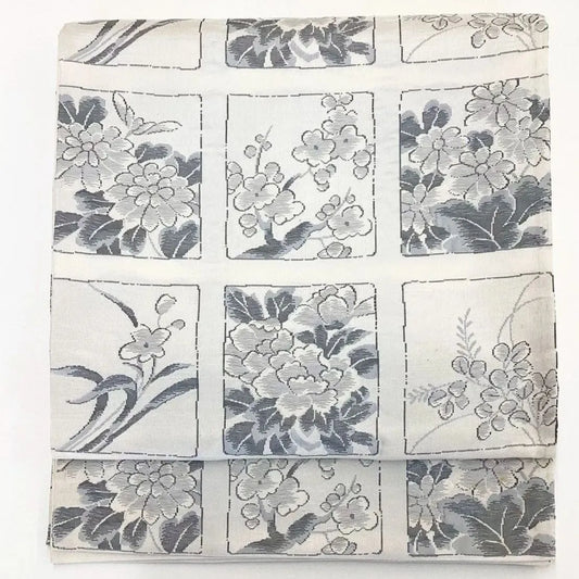 7000# Japanese Vintage Fukuro Obi Belt Kimono Pongee Fabric Silk Traditional