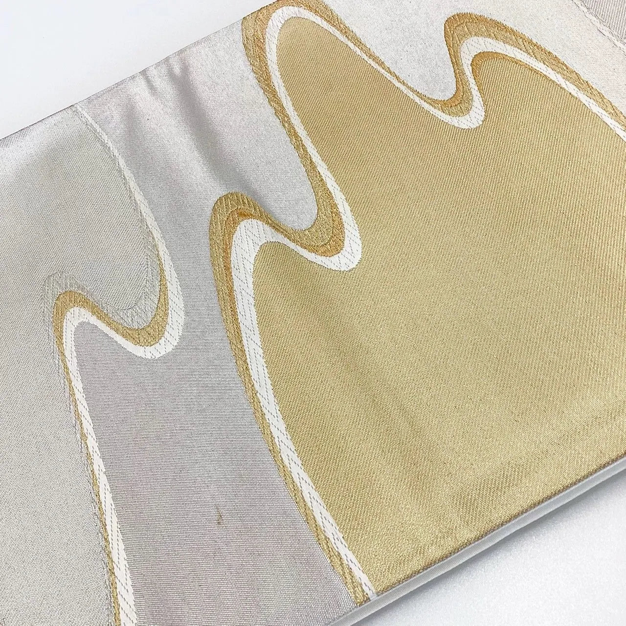 7014# Japanese Vintage Fukuro Obi Belt Kimono Fabric Silk Traditional Untailored