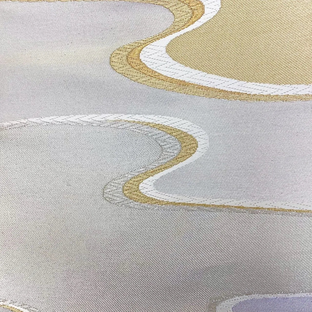 7014# Japanese Vintage Fukuro Obi Belt Kimono Fabric Silk Traditional Untailored