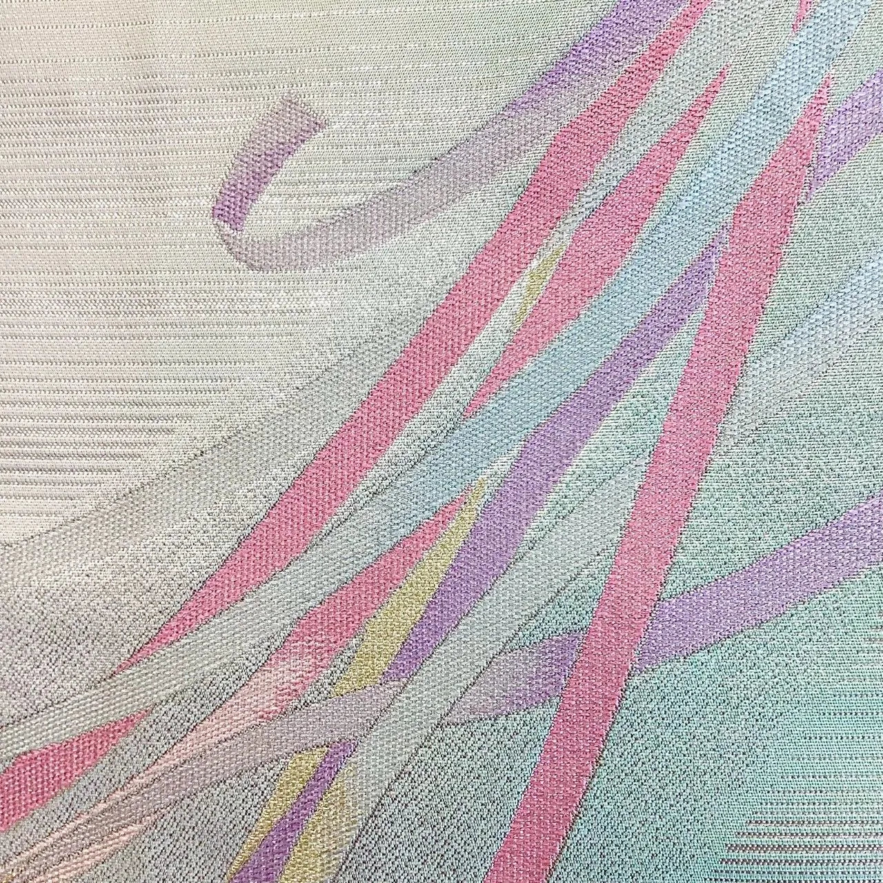 7015# Japanese Vintage Fukuro Obi Belt Kimono Fabric Silk Traditional