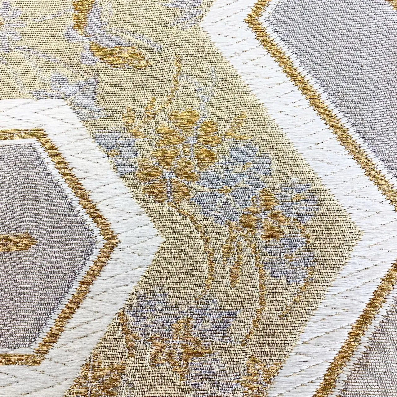 7016# Japanese Vintage Fukuro Obi Belt Kimono Fabric Silk Traditional