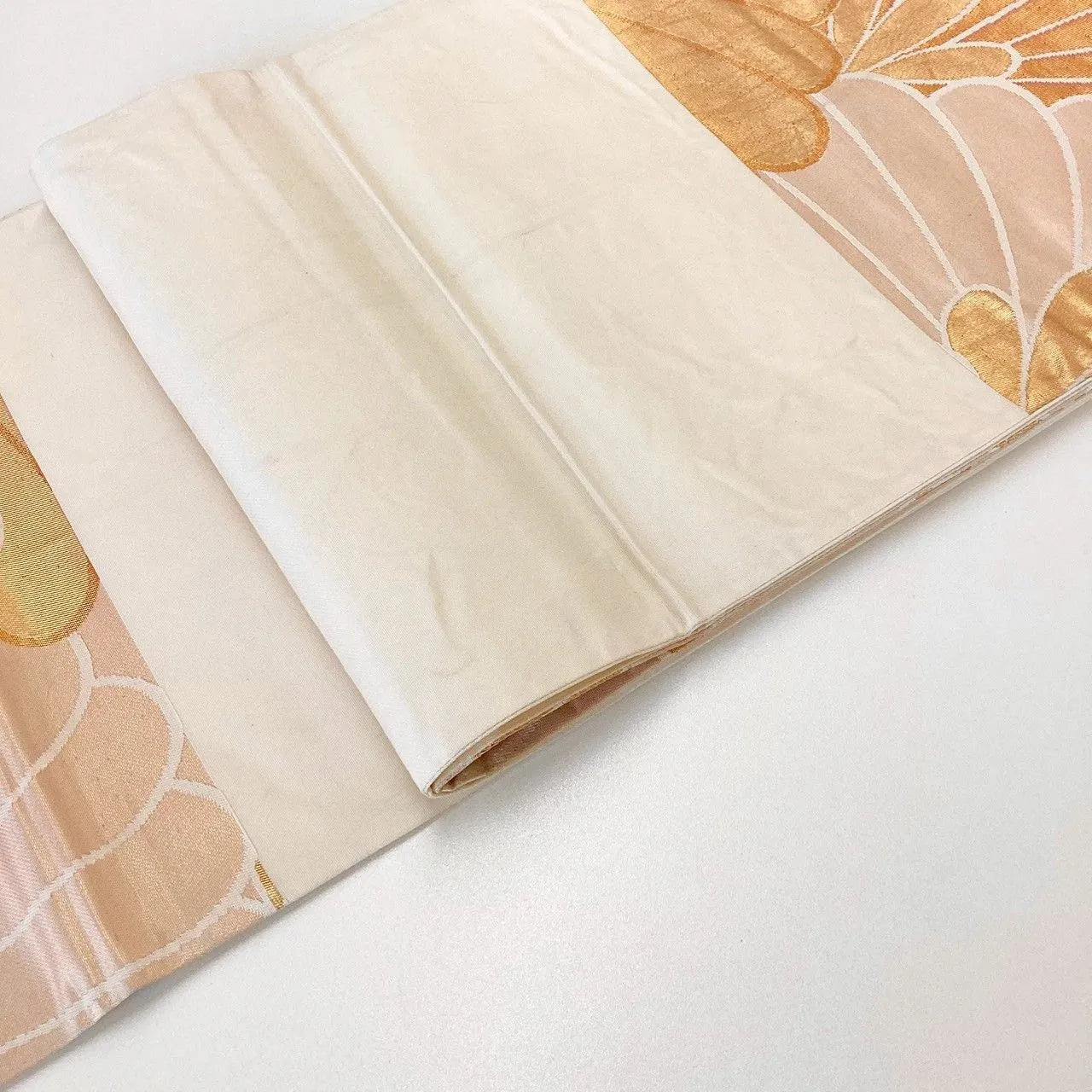 7020# Japanese Vintage Fukuro Obi Belt Kimono Fabric Silk Traditional Untailored