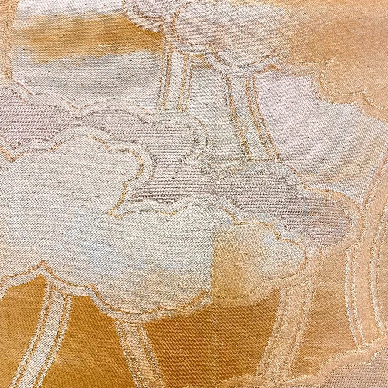 7024# Japanese Vintage Fukuro Obi Belt Kimono Fabric Silk Traditional Untailored