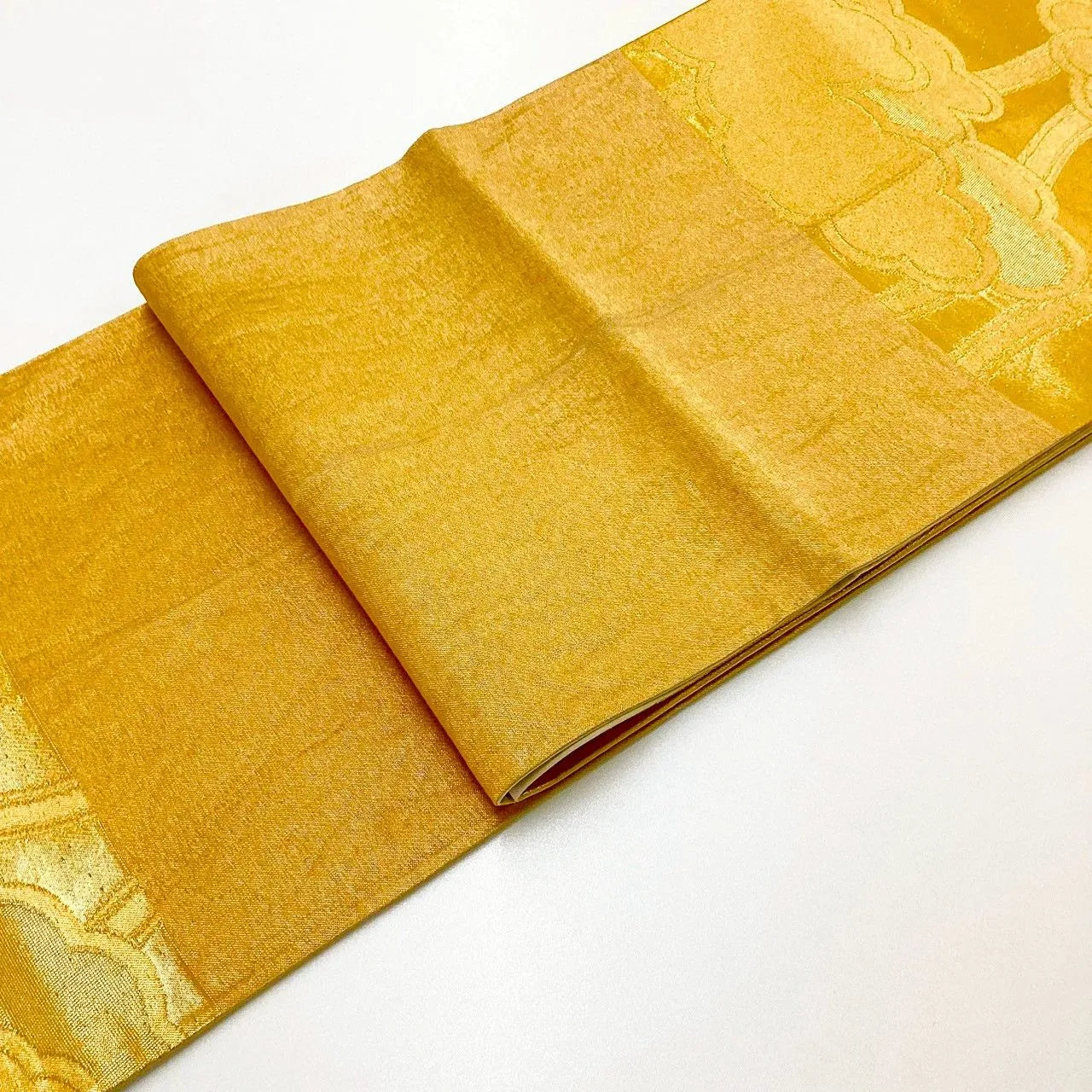 7024# Japanese Vintage Fukuro Obi Belt Kimono Fabric Silk Traditional Untailored