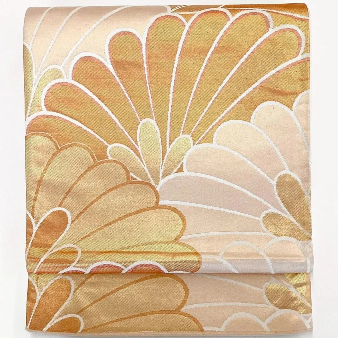 7020# Japanese Vintage Fukuro Obi Belt Kimono Fabric Silk Traditional Untailored