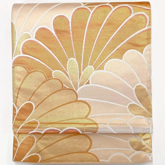 7020# Japanese Vintage Fukuro Obi Belt Kimono Fabric Silk Traditional Untailored