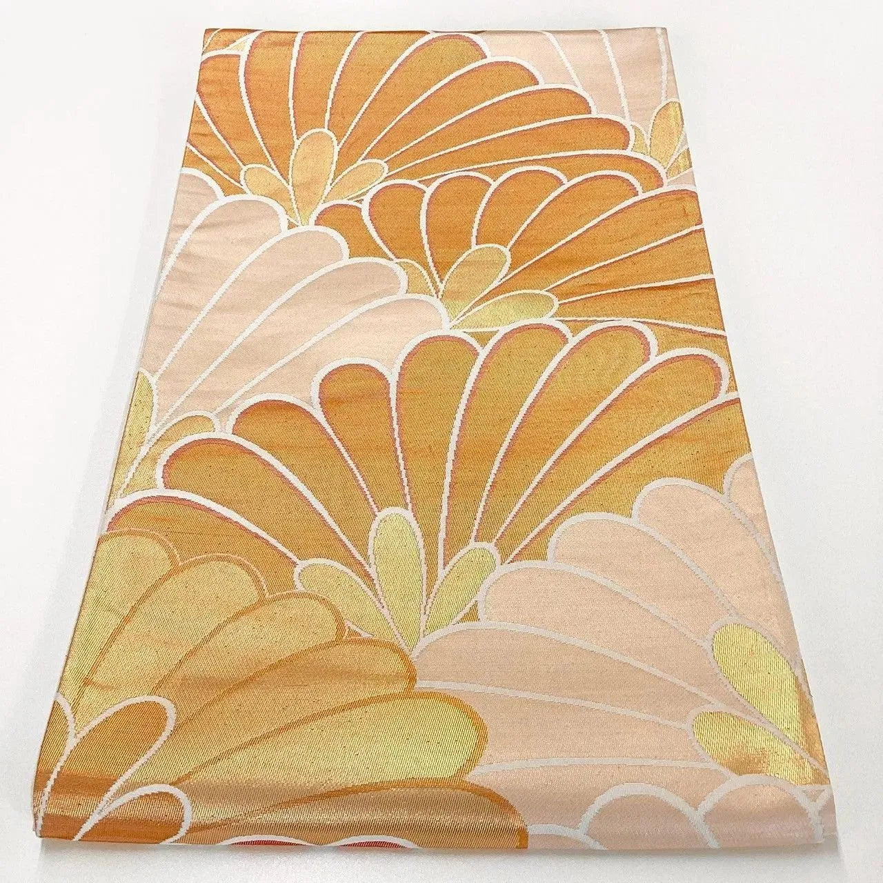 7020# Japanese Vintage Fukuro Obi Belt Kimono Fabric Silk Traditional Untailored