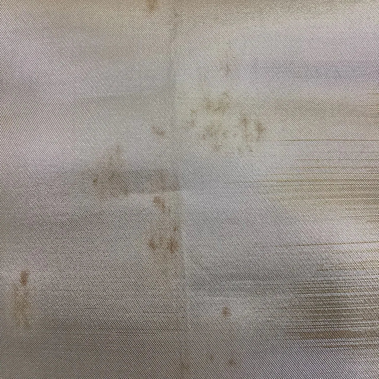 7033# Japanese Vintage Fukuro Obi Belt Kimono Fabric Silk Traditional Silver