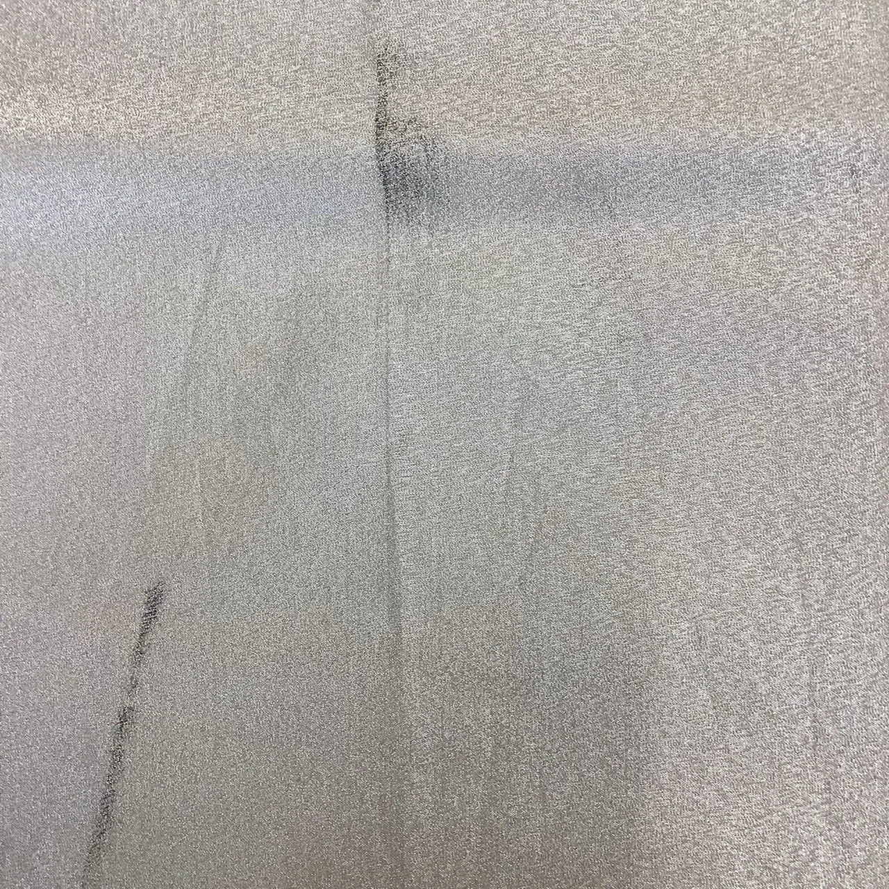 7034# Japanese Vintage Fukuro Obi Belt Kimono Fabric Silk Traditional Silver