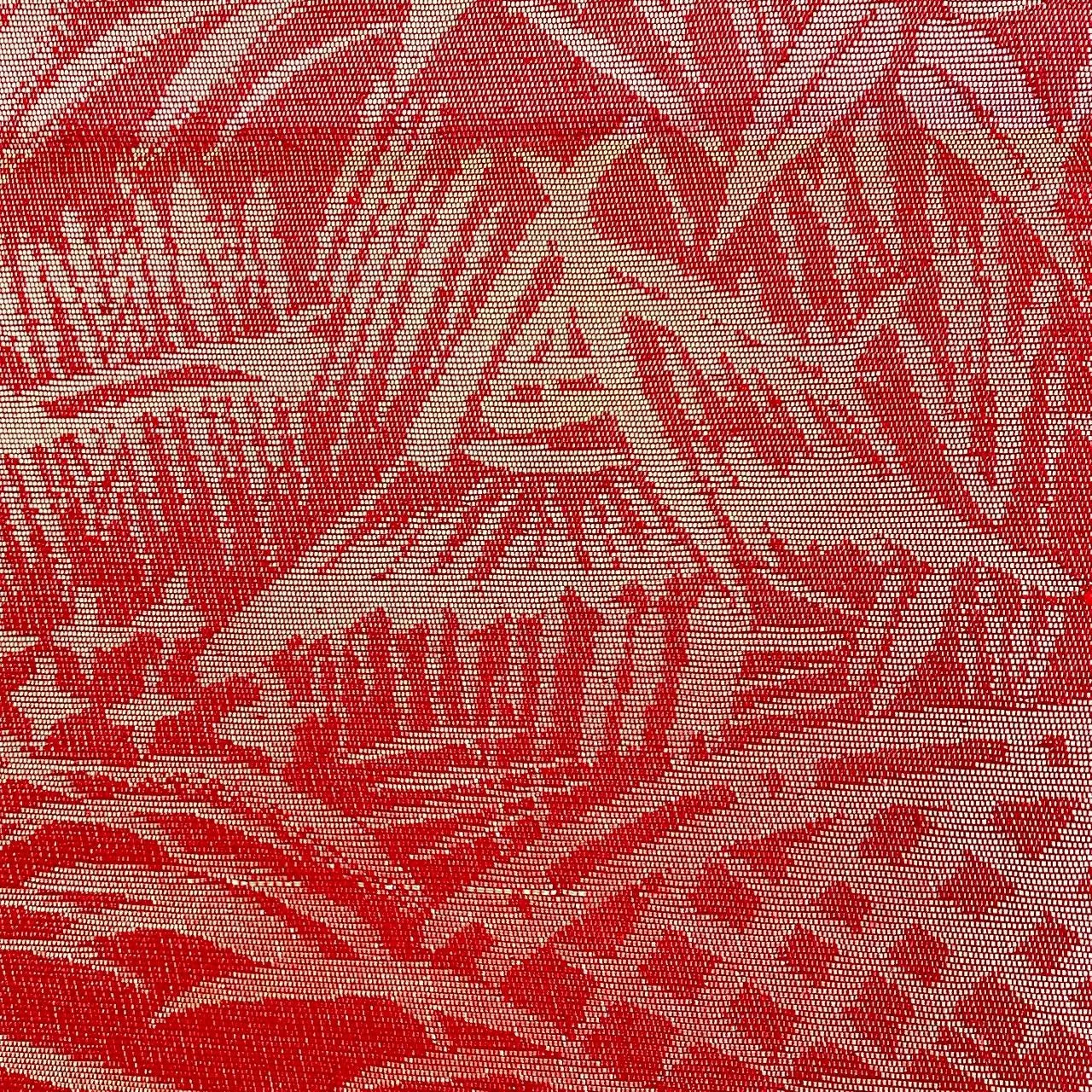 7036# Japanese Vintage Fukuro Obi Belt Kimono Fabric Silk Traditional