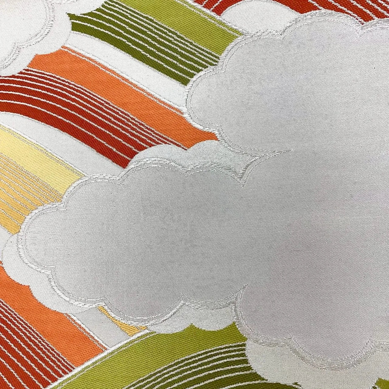 7037# Japanese Vintage Fukuro Obi Belt Kimono Fabric Silk Traditional