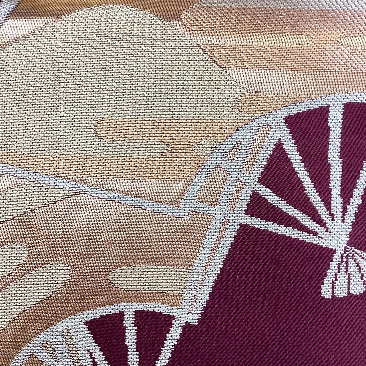 7042# Japanese Vintage Fukuro Obi Belt Kimono Fabric Silk Traditional