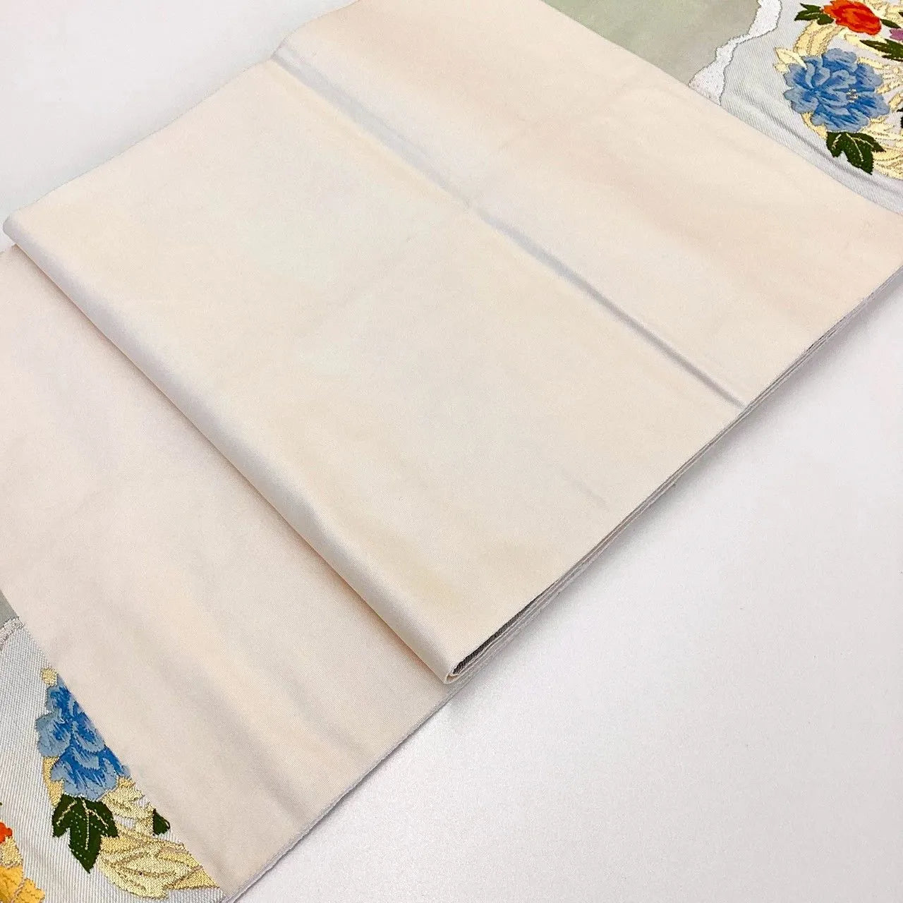 7047# Japanese Vintage Fukuro Obi Belt Kimono Fabric Silk Traditional