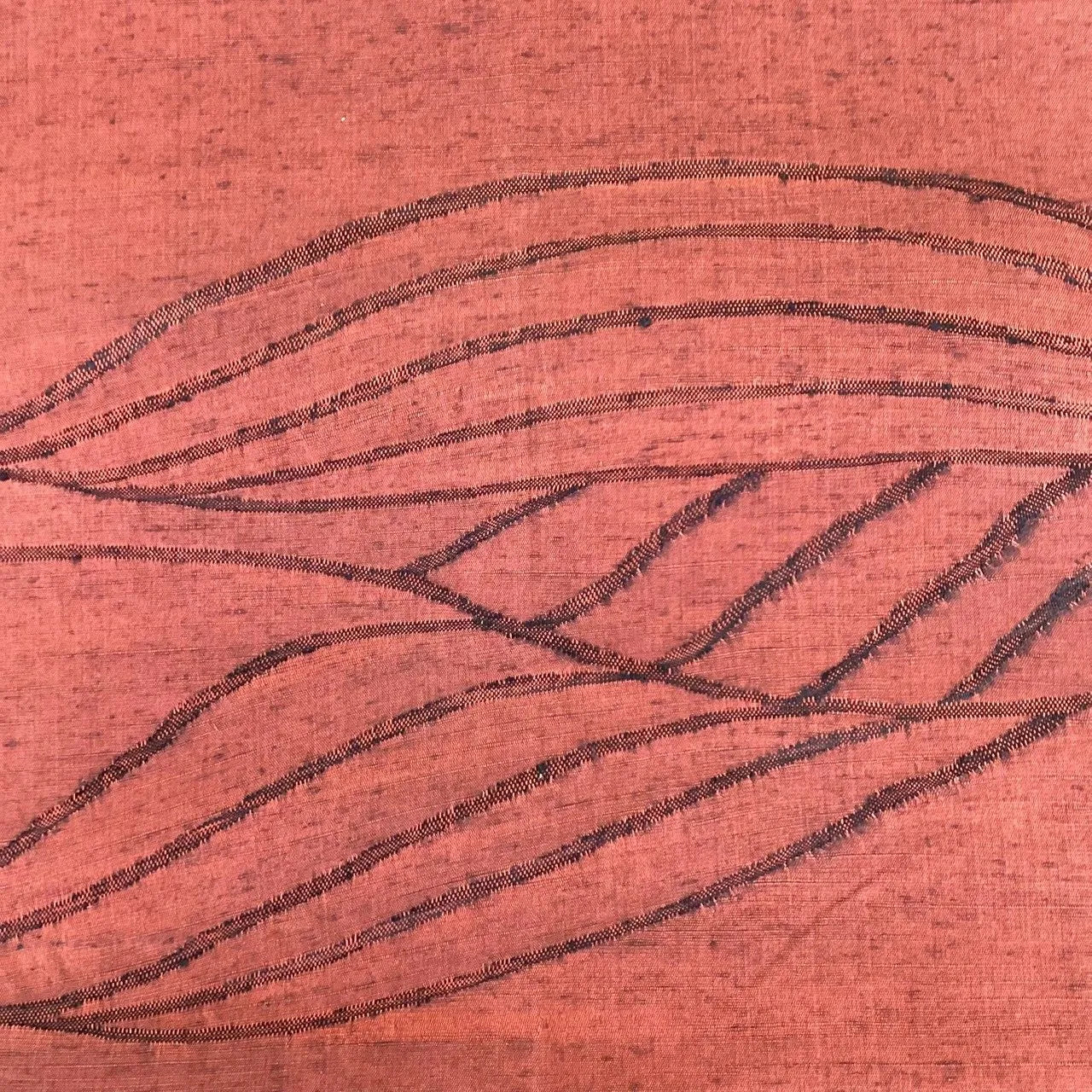 7048# Japanese Vintage Fukuro Obi Belt Kimono Pongee Fabric Silk Traditional