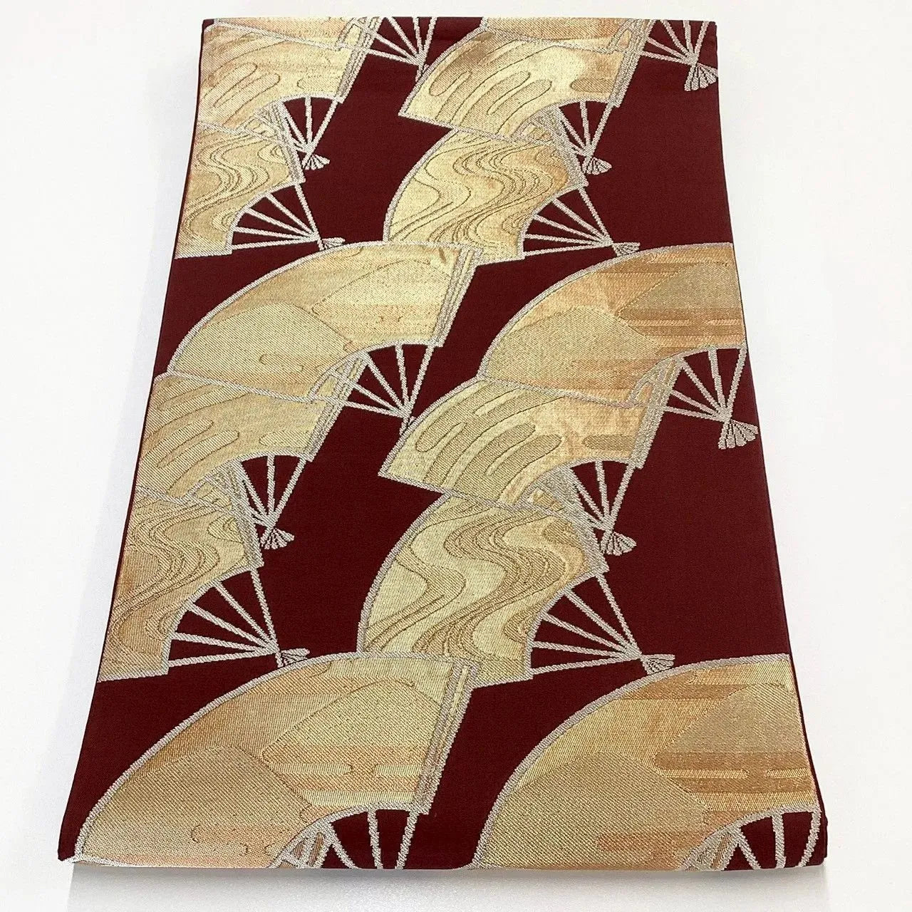 7042# Japanese Vintage Fukuro Obi Belt Kimono Fabric Silk Traditional