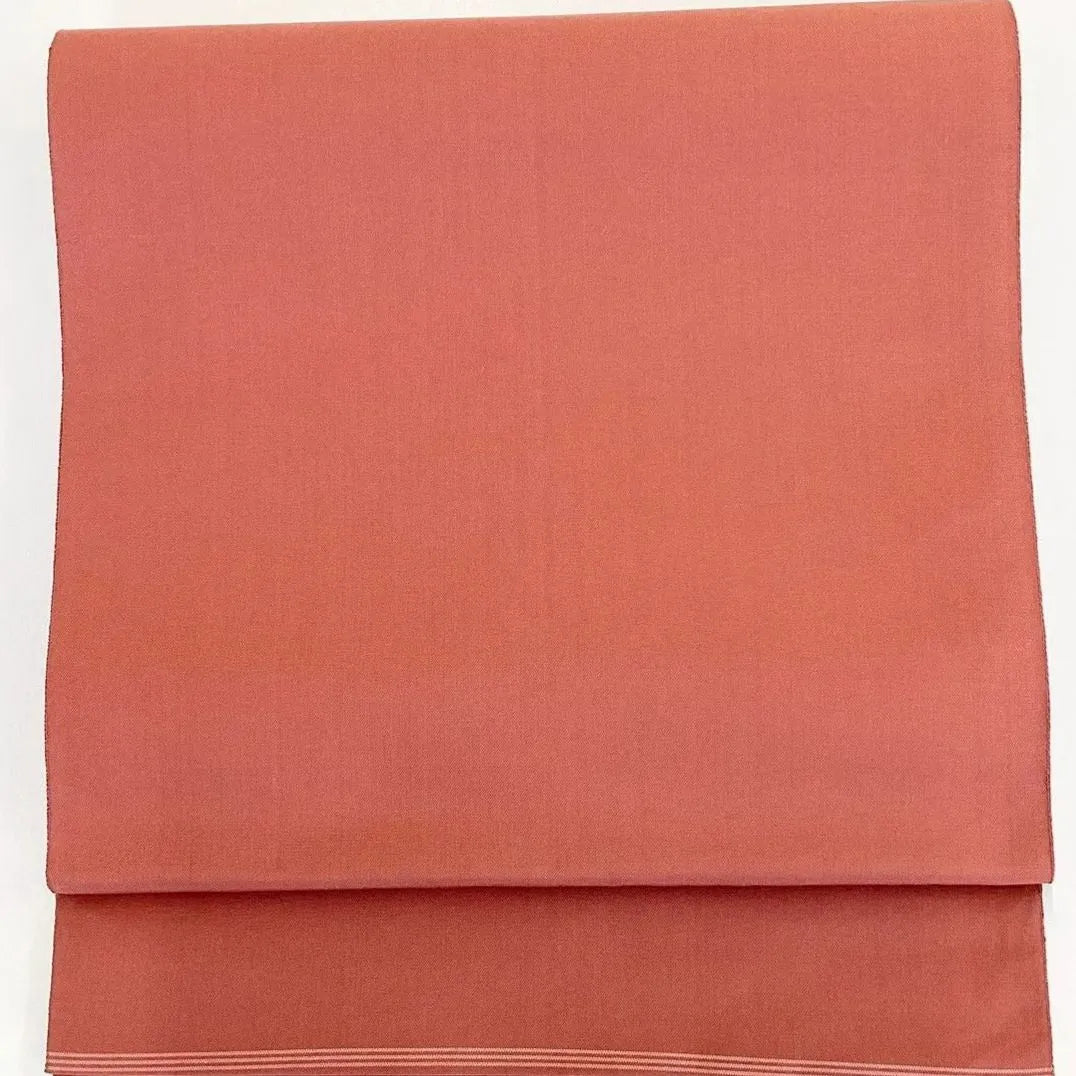 7046# Japanese Vintage Fukuro Obi Belt Kimono Pongee Fabric Silk Traditional
