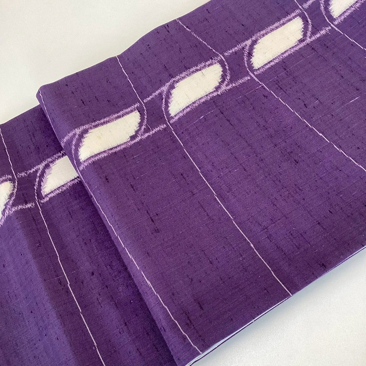 7055# Japanese Vintage Fukuro Obi Belt Kimono Fabric Silk All-over pattern　