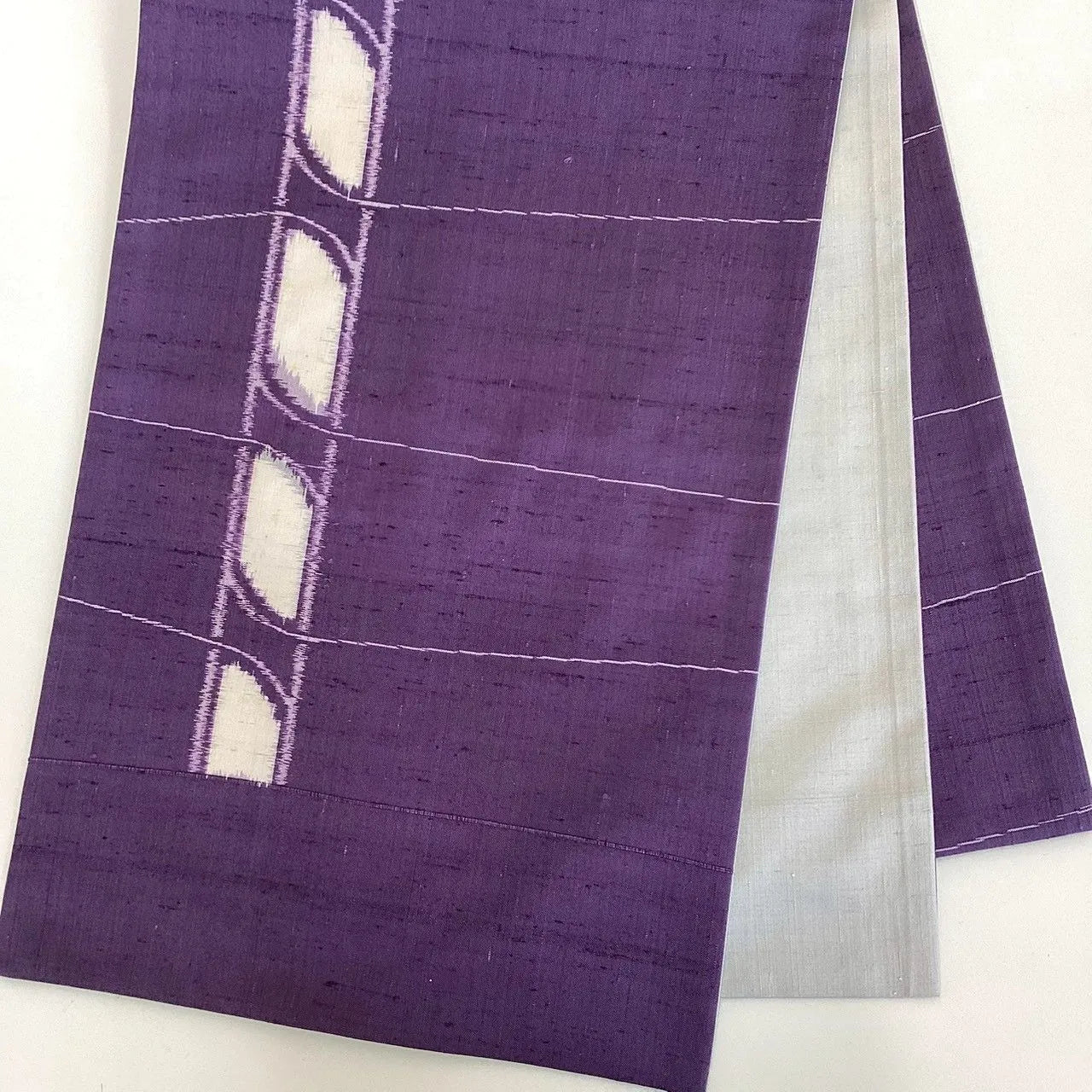 7055# Japanese Vintage Fukuro Obi Belt Kimono Fabric Silk All-over pattern　