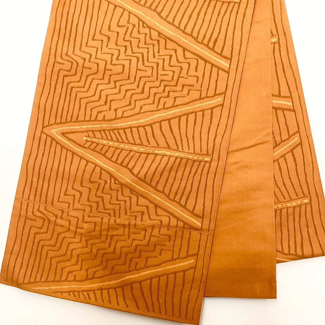 7059# Japanese Vintage Fukuro Obi Belt Kimono Fabric Silk Traditional