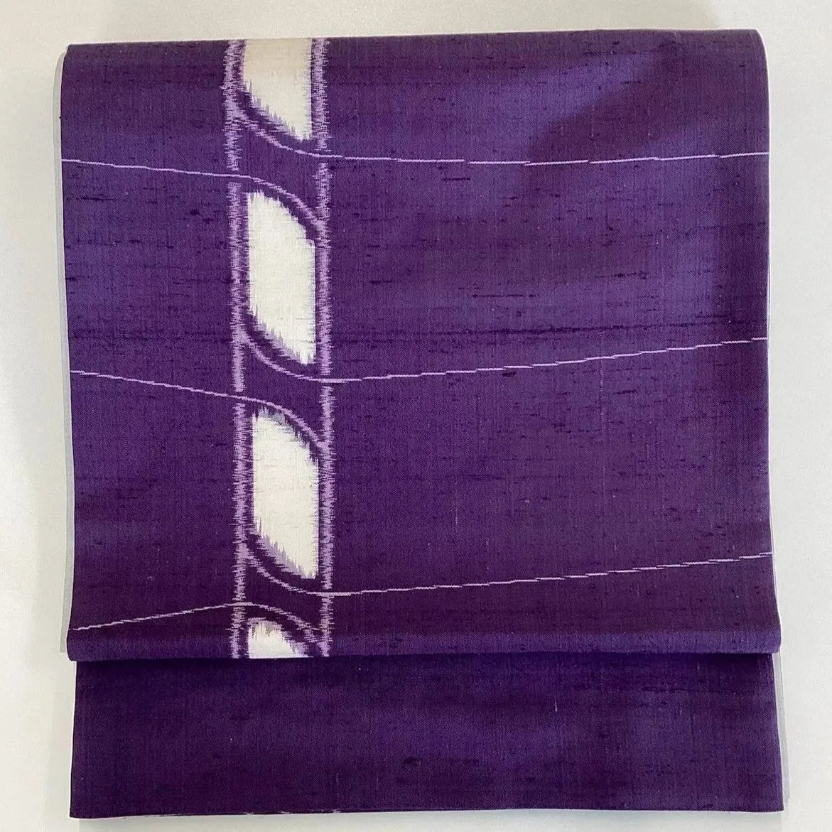 7055# Japanese Vintage Fukuro Obi Belt Kimono Fabric Silk All-over pattern　