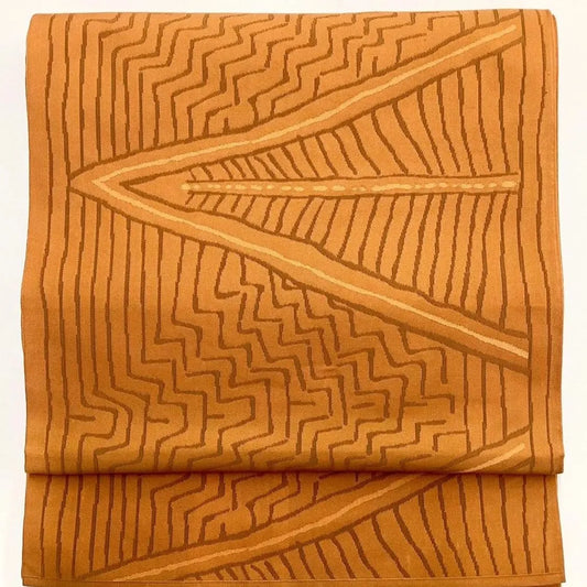 7059# Japanese Vintage Fukuro Obi Belt Kimono Fabric Silk Traditional