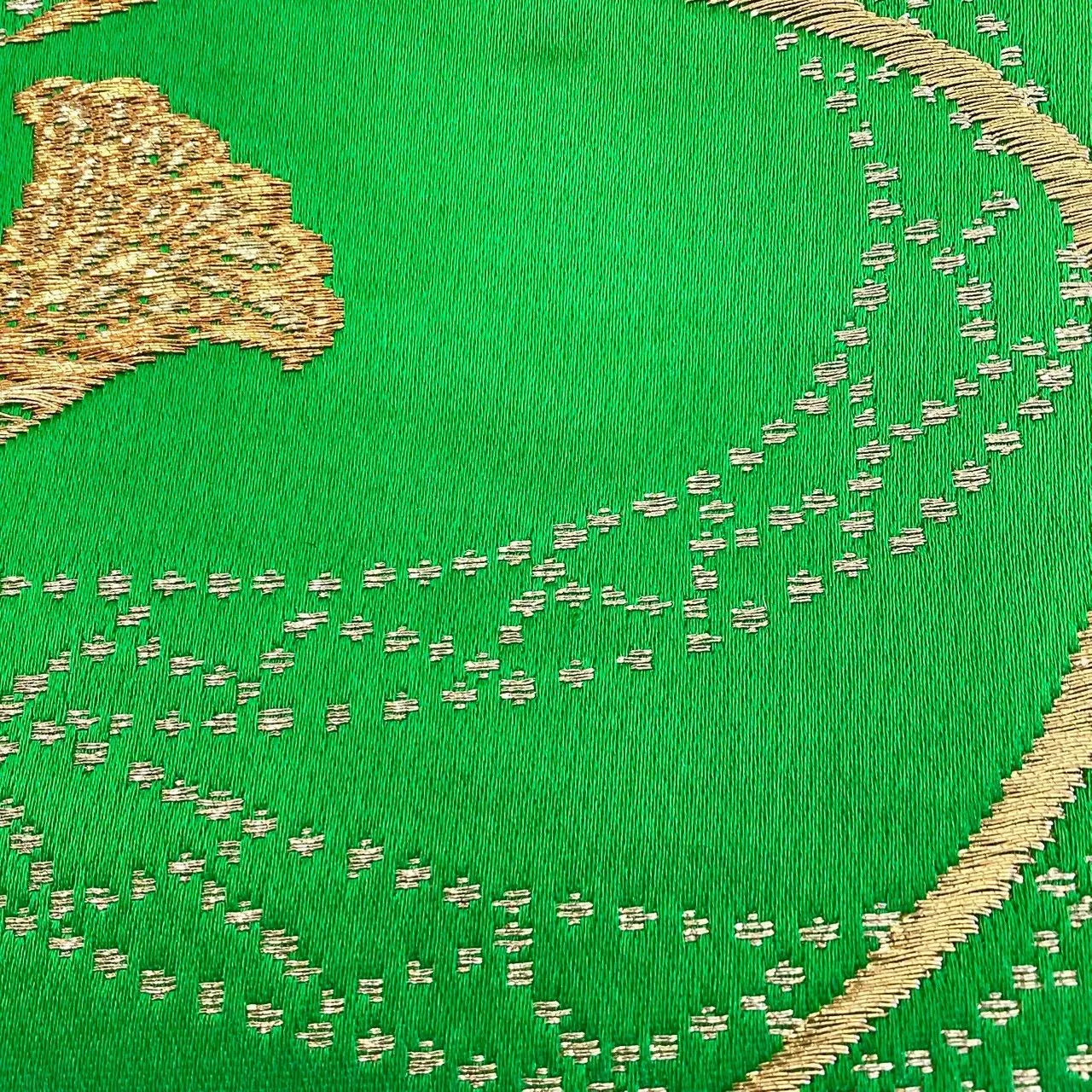 7223# Japanese Vintage Fukuro Obi Belt Kimono Fabric Silk Traditional