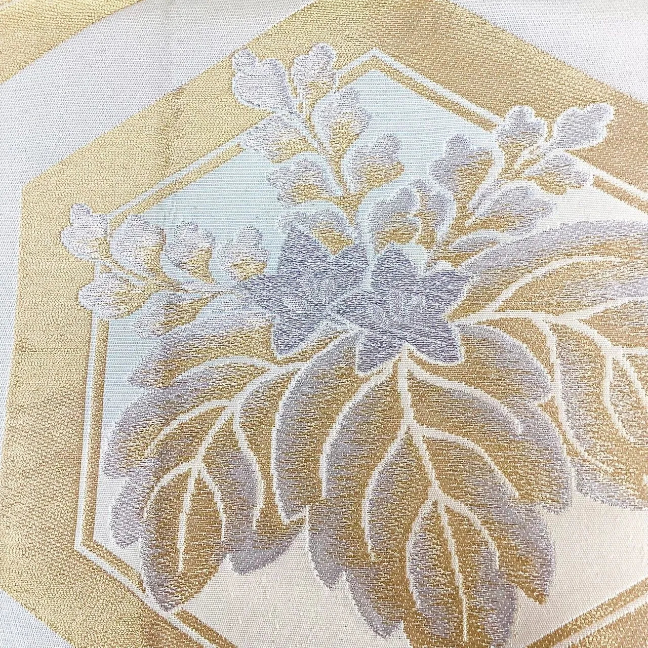 7247# Japanese Vintage Fukuro Obi Belt Kimono Fabric Silk Traditional