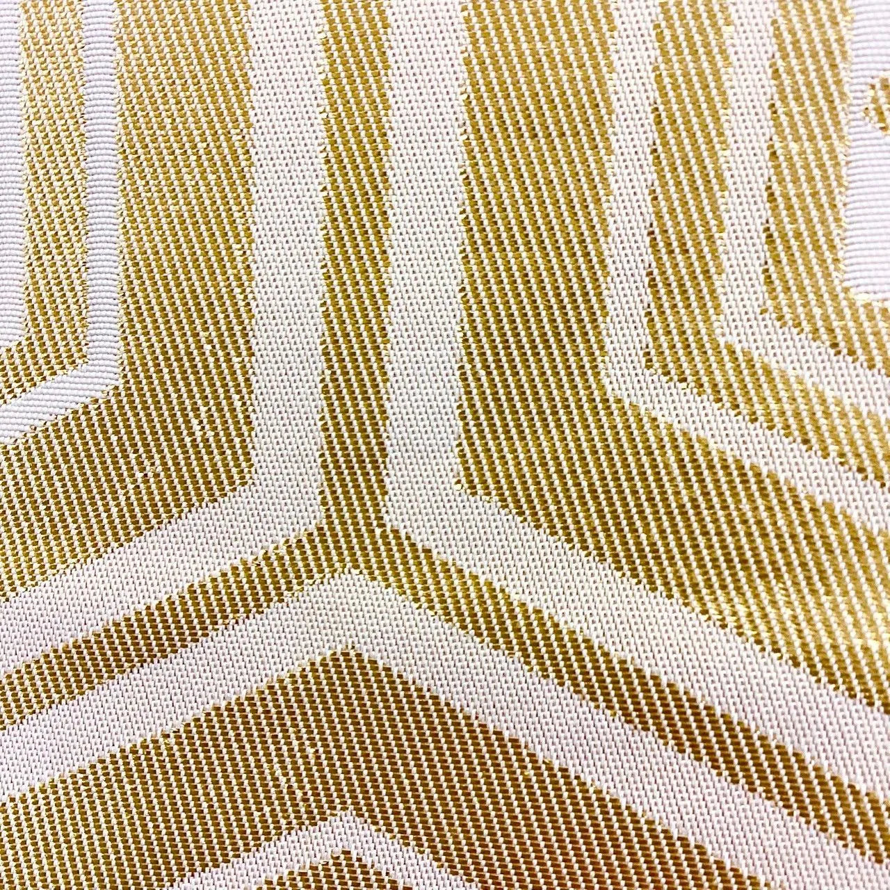 7260# Japanese Vintage Fukuro Obi Belt Kimono Fabric Silk Traditional Gold