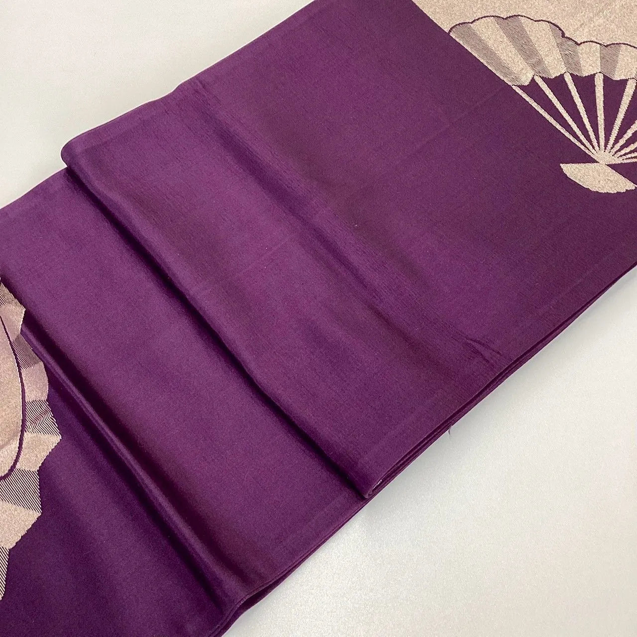 7264# Japanese Vintage Fukuro Obi Belt Kimono Fabric Silk Traditional