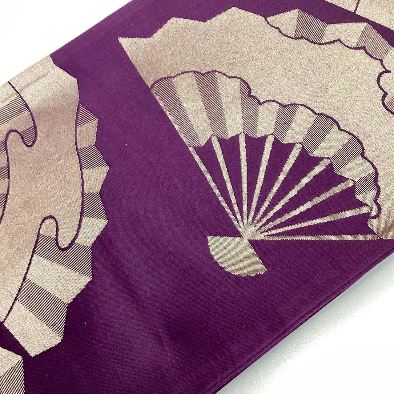 7264# Japanese Vintage Fukuro Obi Belt Kimono Fabric Silk Traditional