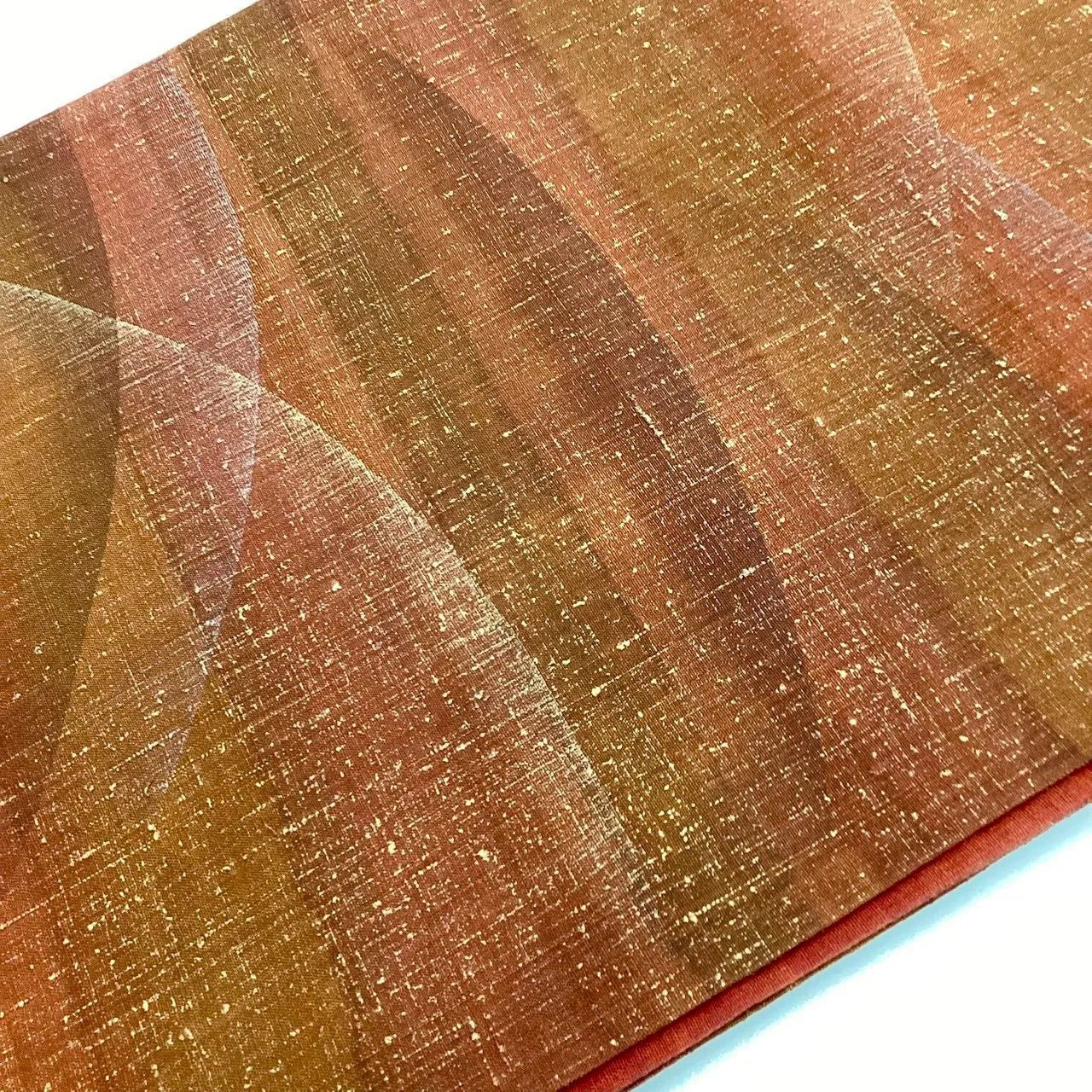 7267# Japanese Vintage Fukuro Obi Belt Kimono Fabric Silk All-over pattern　