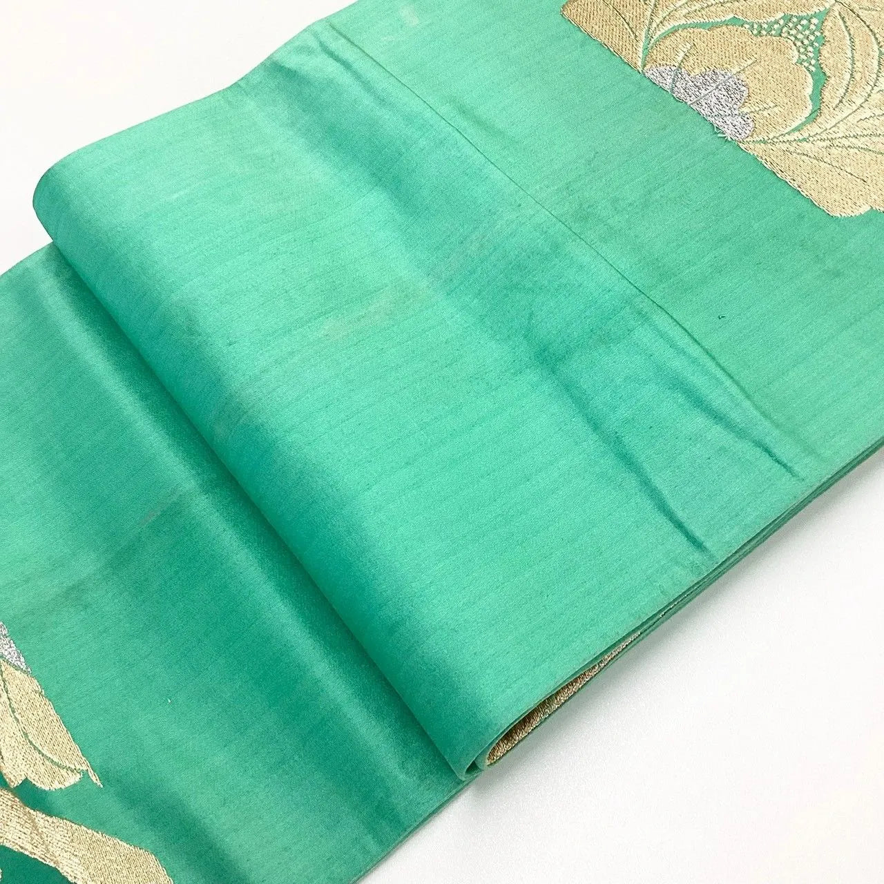 7268# Japanese Vintage Fukuro Obi Belt Kimono Fabric Silk Traditional