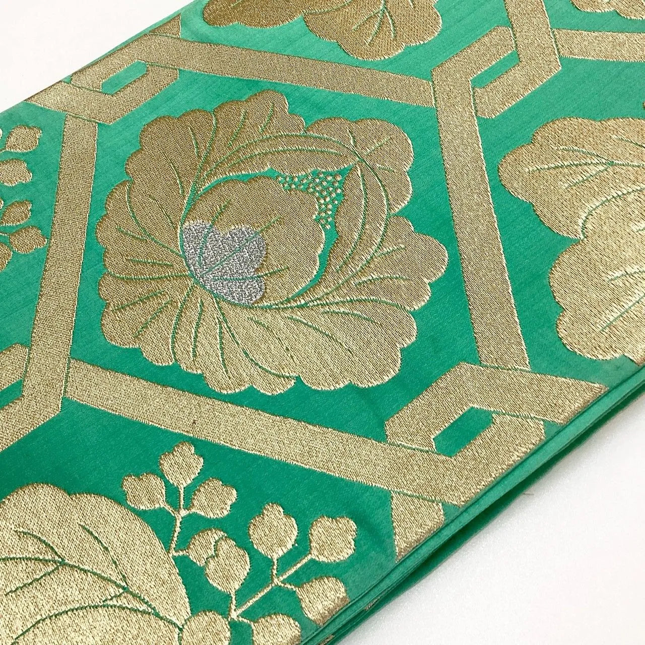 7268# Japanese Vintage Fukuro Obi Belt Kimono Fabric Silk Traditional